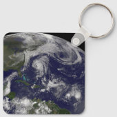 Tropische cyclonen Katia, Lee, Maria en Nate. Sleutelhanger (Achterkant)