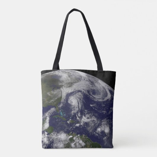 Tropische cyclonen Katia, Lee, Maria en Nate. Tote Bag (Achterkant)