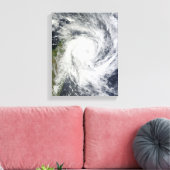 Tropische cycloon Bingiza Canvas Afdruk (Insitu (Woonkamer))