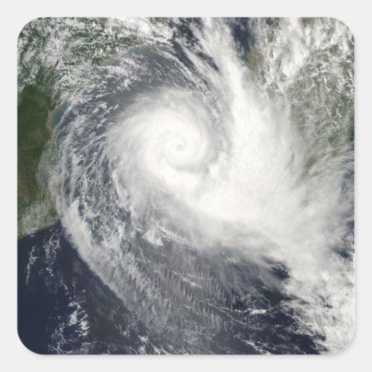 Tropische cycloon Boloetse Vierkante Sticker (Voorkant)