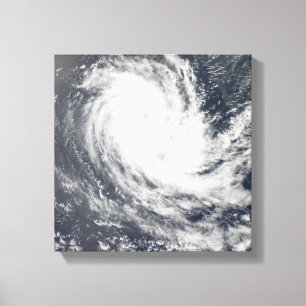 Tropische cycloon Carina Canvas Afdruk