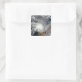 Tropische cycloon Carlos Vierkante Sticker (Tas)