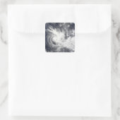 Tropische cycloon Daman Vierkante Sticker (Tas)