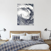 Tropische cycloon Edzani in Zuid-Indische Oce Canvas Afdruk (Insitu (Slaapkamer))
