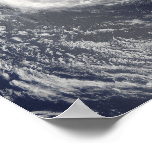 Tropische cycloon Edzani in Zuid-Indische Oce Poster (Hoek)