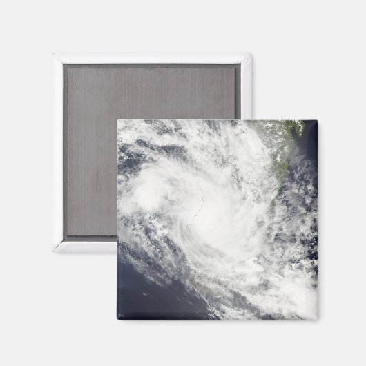 Tropische cycloon Fami hangt boven Madagaskar Magneet (Voorkant / Achterkant)