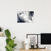 Tropische cycloon Fami hangt boven Madagaskar Poster (Thuiskantoor)