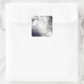 Tropische cycloon Fami hangt boven Madagaskar Vierkante Sticker (Tas)