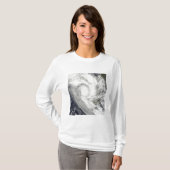 Tropische cycloon Fanele over Madagascar T-shirt (Voorkant volledig)