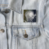 Tropische cycloon Favio over Mozambique Vierkante Button 5,1 Cm (In situ)