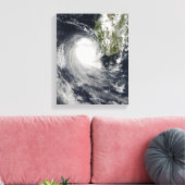 Tropische cycloon Favio voor Madagaskar Canvas Afdruk (Insitu (Woonkamer))