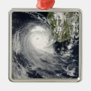 Tropische cycloon Favio voor Madagaskar Metalen Ornament