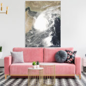 Tropische cycloon Gonu op het Arabische Zee Canvas Afdruk (Insitu (Woonkamer))