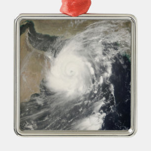Tropische cycloon Gonu op het Arabische Zee Metalen Ornament