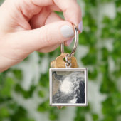 Tropische cycloon Gonu op het Arabische Zee Sleutelhanger (Hand)