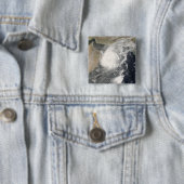 Tropische cycloon Gonu op het Arabische Zee Vierkante Button 5,1 Cm (In situ)