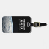 tropische cycloon idai boven de kust van afrika. bagagelabel (Voorkant horizontaal)