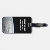 tropische cycloon idai boven de kust van afrika. bagagelabel (Achterkant horizontaal)