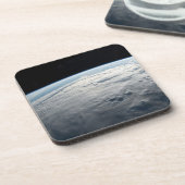 tropische cycloon idai boven de kust van afrika. bier onderzetter (Linkerzijde)