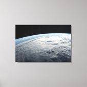 tropische cycloon idai boven de kust van afrika. canvas afdruk (Voorkant)