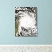 Tropische cycloon Ivan over Madagascar Canvas Afdruk (Insitu (Houten vloer))
