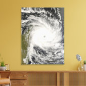 Tropische cycloon Ivan over Madagascar Canvas Afdruk (Insitu (Woonkamer))