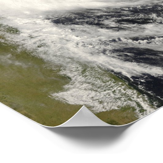 Tropische cycloon Ivan over Madagascar Poster (Hoek)