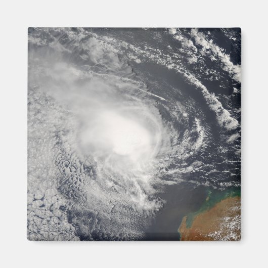 Tropische cycloon Jacob nadert Australië Magneet (Voorkant)