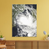 Tropische cycloon Jokwe in het Mozambikaanse kanaa Canvas Afdruk (Insitu (Woonkamer))