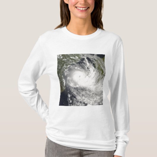 Tropische cycloon Jokwe in het Mozambikaanse kanaa T-shirt (Voorkant)