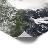 Tropische cycloon Jokwe Poster (Hoek)