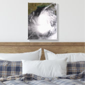 Tropische cycloon Nargis Canvas Afdruk (Insitu (Slaapkamer))