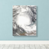 Tropische cycloon Nicholas nadert Australië Canvas Afdruk (Insitu (Houten vloer))