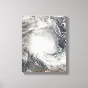Tropische cycloon Nicholas nadert Australië Canvas Afdruk