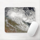 Tropische cycloon Olga over noordoostelijk Austral Muismat (Met muis)