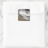 Tropische cycloon Olga over noordoostelijk Austral Vierkante Sticker (Tas)