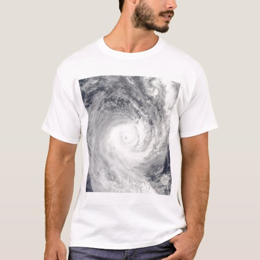 Tropische cycloon Oli voor de kust van Tahiti T-shirt (Voorkant)