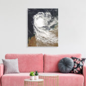 Tropische cycloon Ophelia uit Australië Canvas Afdruk (Insitu (Woonkamer))
