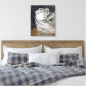 Tropische cycloon Ophelia uit Australië Canvas Afdruk (Insitu (Slaapkamer))