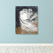 Tropische cycloon Ophelia uit Australië Canvas Afdruk (Insitu (Houten vloer))