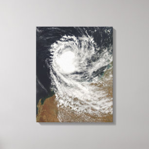 Tropische cycloon Ophelia uit Australië Canvas Afdruk