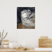 Tropische cycloon Ophelia uit Australië Poster (Keuken)