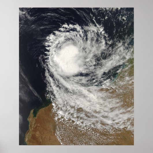 Tropische cycloon Ophelia uit Australië Poster (Voorkant)