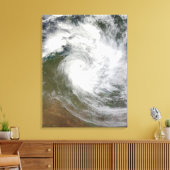 Tropische cycloon Paul over Australië Canvas Afdruk (Insitu (Woonkamer))