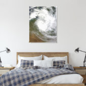Tropische cycloon Paul over Australië Canvas Afdruk (Insitu (Slaapkamer))