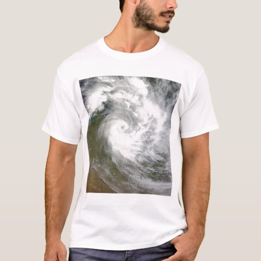 Tropische cycloon Paul over Australië T-shirt (Voorkant)