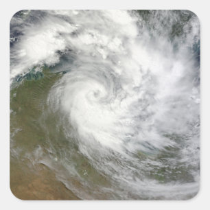 Tropische cycloon Paul over Australië Vierkante Sticker