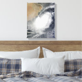 Tropische cycloon Phet in het Arabische Zee Canvas Afdruk (Insitu (Slaapkamer))