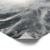 Tropische cycloon Phet in het Arabische Zee Poster (Hoek)