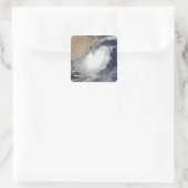 Tropische cycloon Phet in het Arabische Zee Vierkante Sticker (Tas)